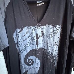 Disney Black and White Nightmare Before Christmas Tee